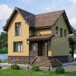 Кирпичный дом 8,6x13,1 цена в Новосибирске | проект ДС-32